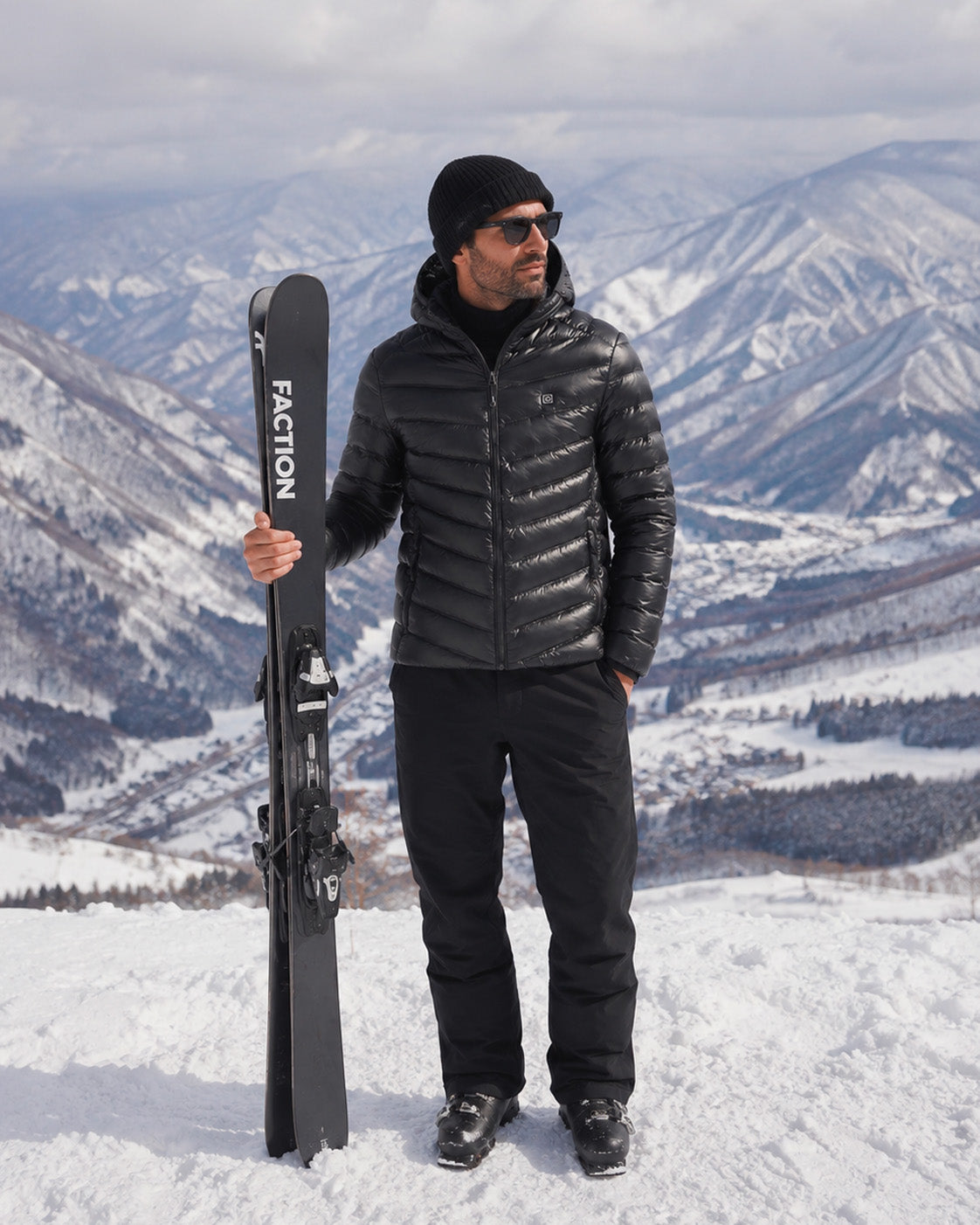 Doudoune-chauffante-de-ski
