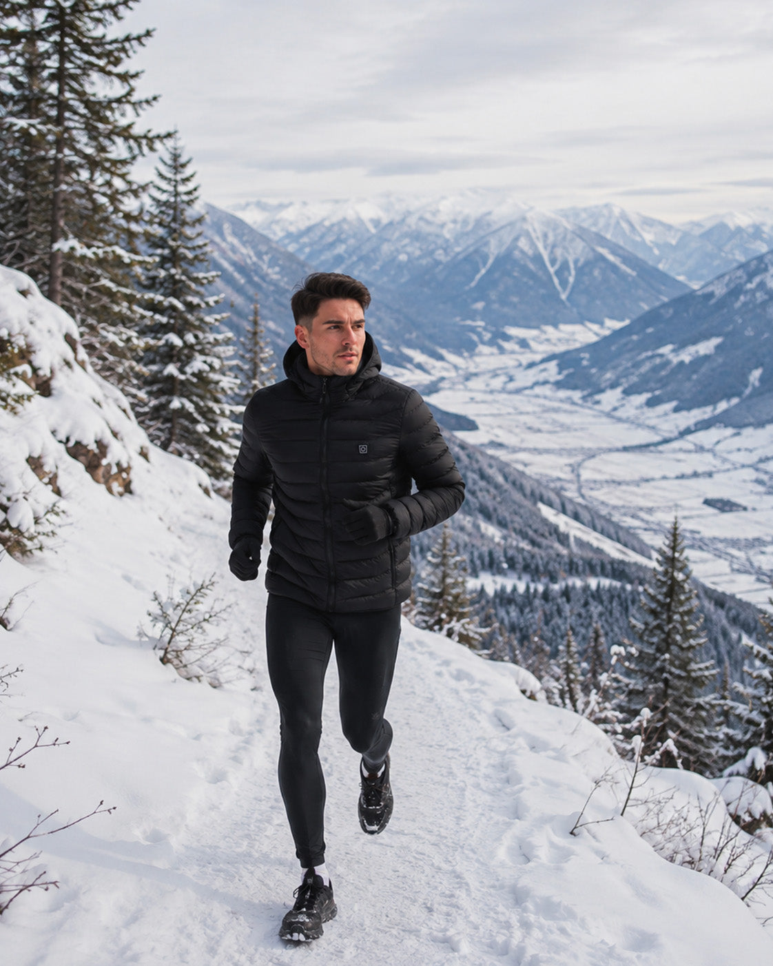 Doudoune-chauffante-sports-d'hiver