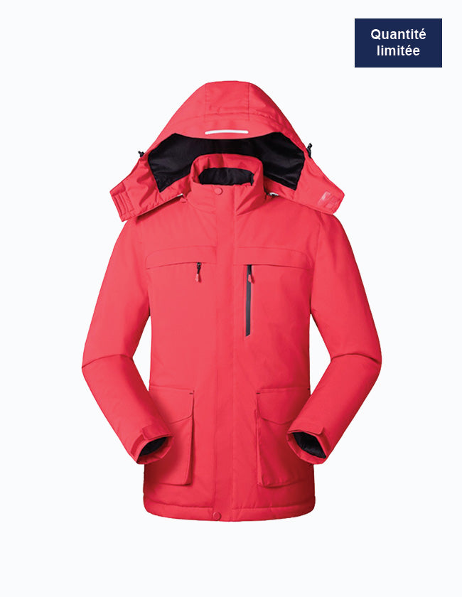parka-chauffante-rouge-pour-la-montagne