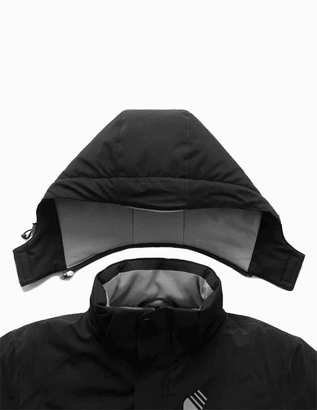 Veste chauffante intelligente pour hommes et femmes, automne et hiver, veste  de voyage chauffante en fibre de carbone, taille: S (hommes gris anthracite)